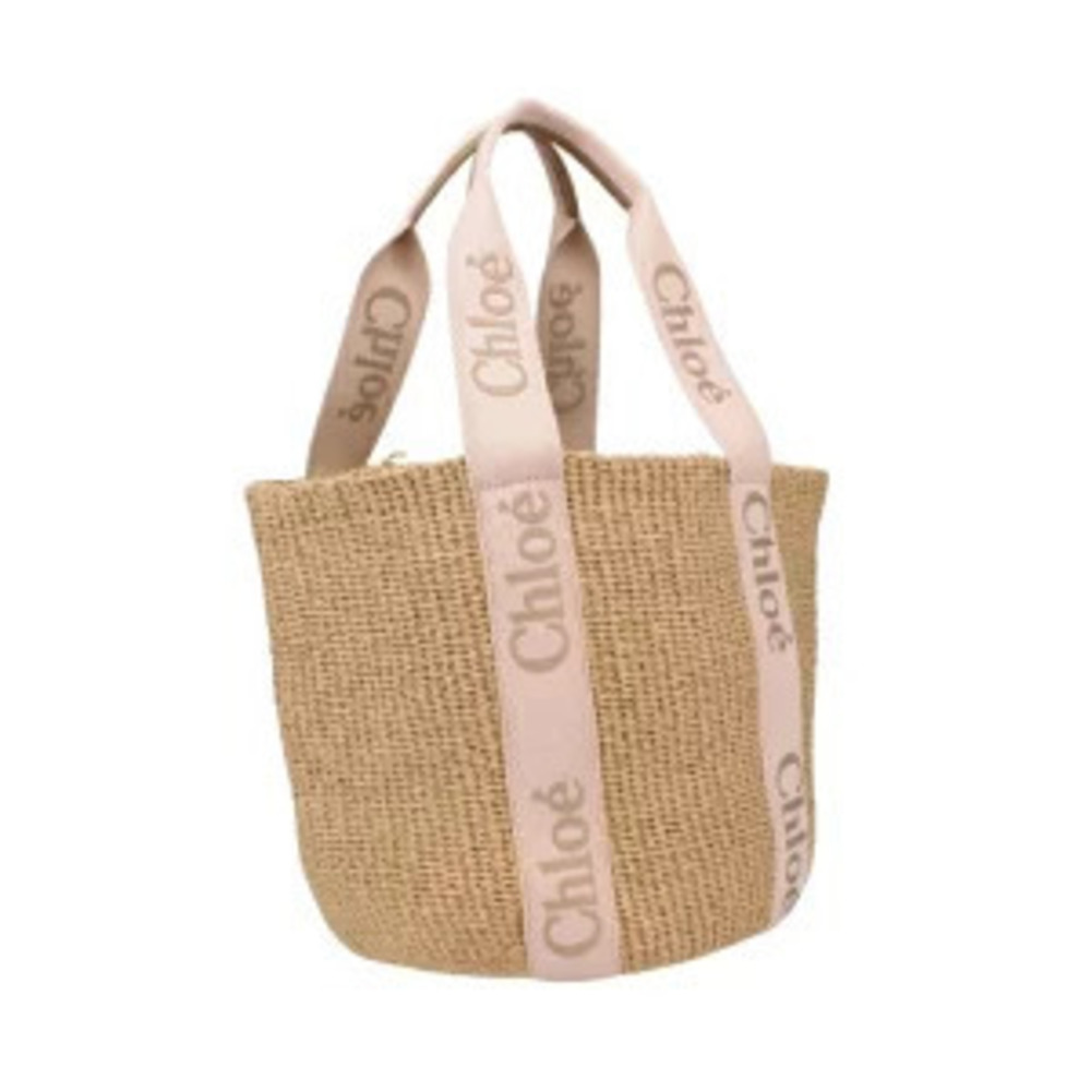 Chloe Bag BLUSHY Basket Woody Tote Beige Tan